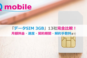 格安SIM3GBデータSIM比較