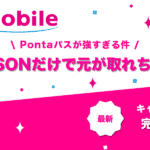 Pontaパスのローソン特典解説