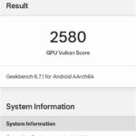 OPPO Reno15 A Geekbench 6 GPU Vulkanスコア