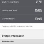 OPPO Reno15 A Geekbench AIスコア